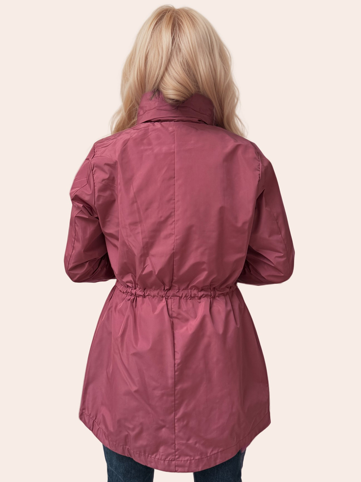 Parka Rosado Intenso Estampado 3