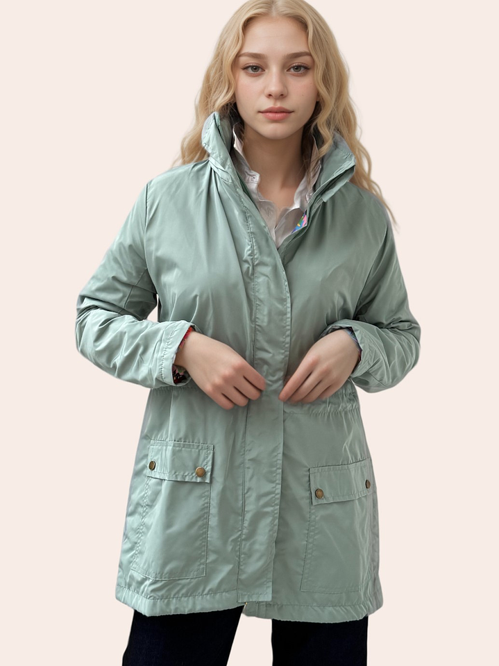 Otoño Verde Menta Estampada 1