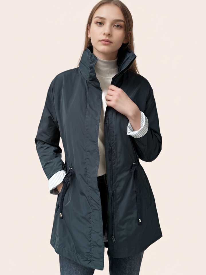 Parka Verde Gris Clásica 1