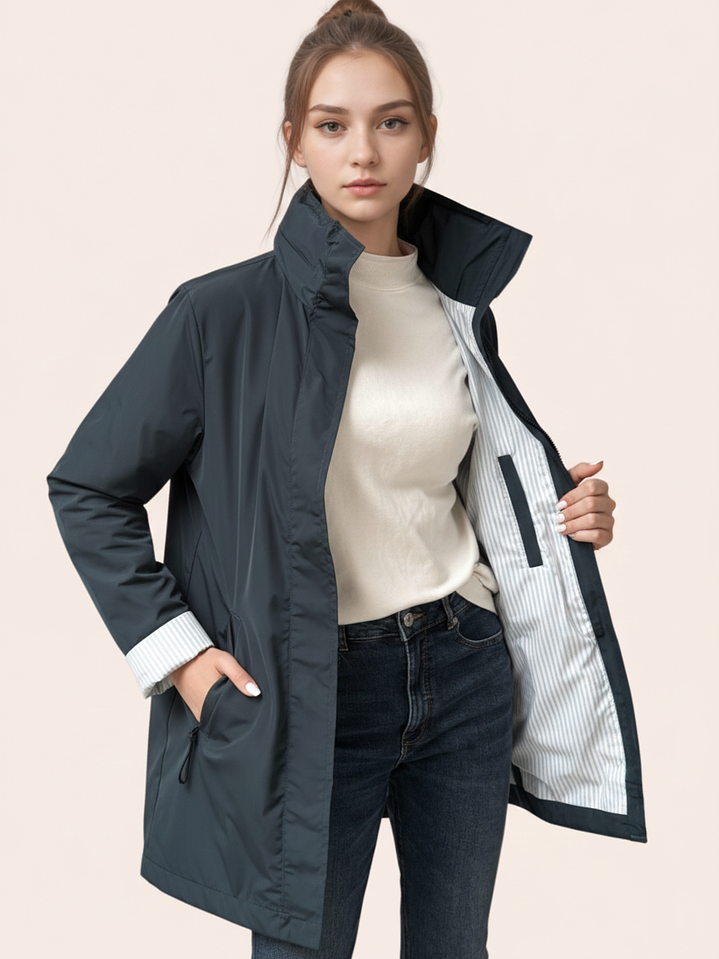 Parka Verde Gris Clásica 2