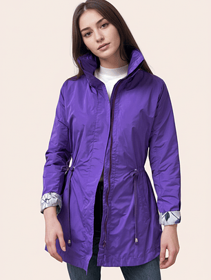 Parka Morado Chillón Estampado