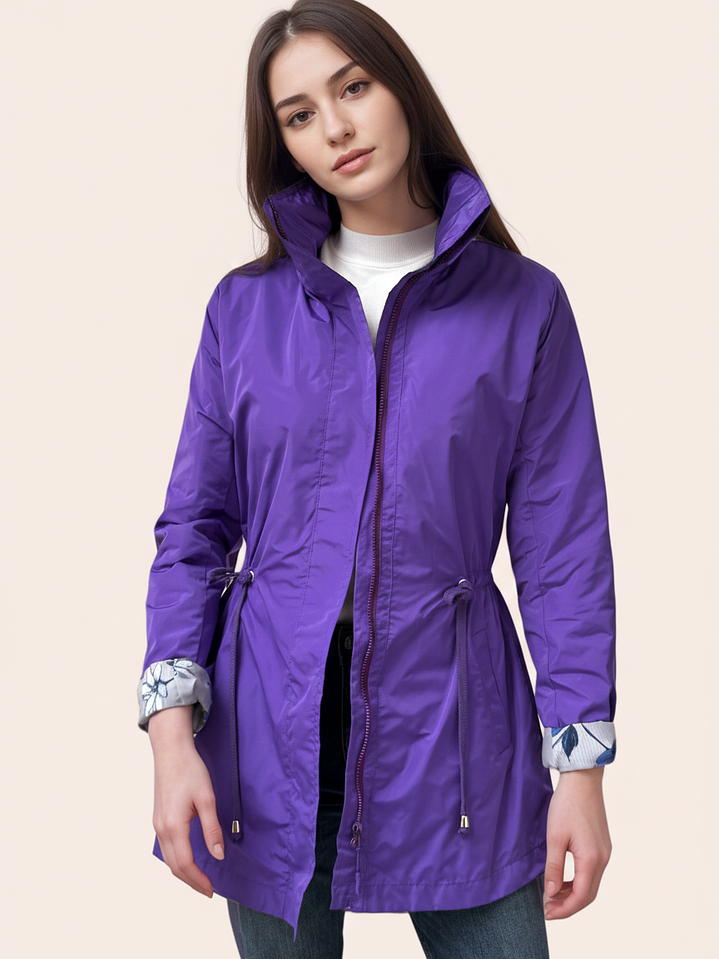 Parka Morado Chillón Estampado 2
