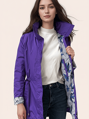 Parka Morado Chillón Estampado