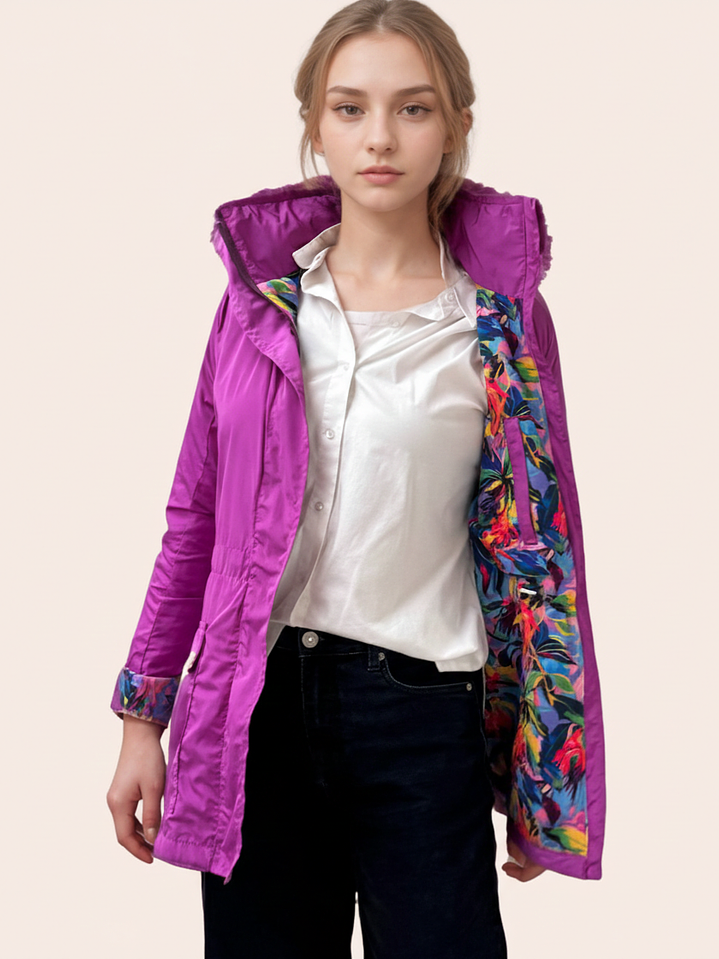 Otoño Violeta Fucsia Estampado 1