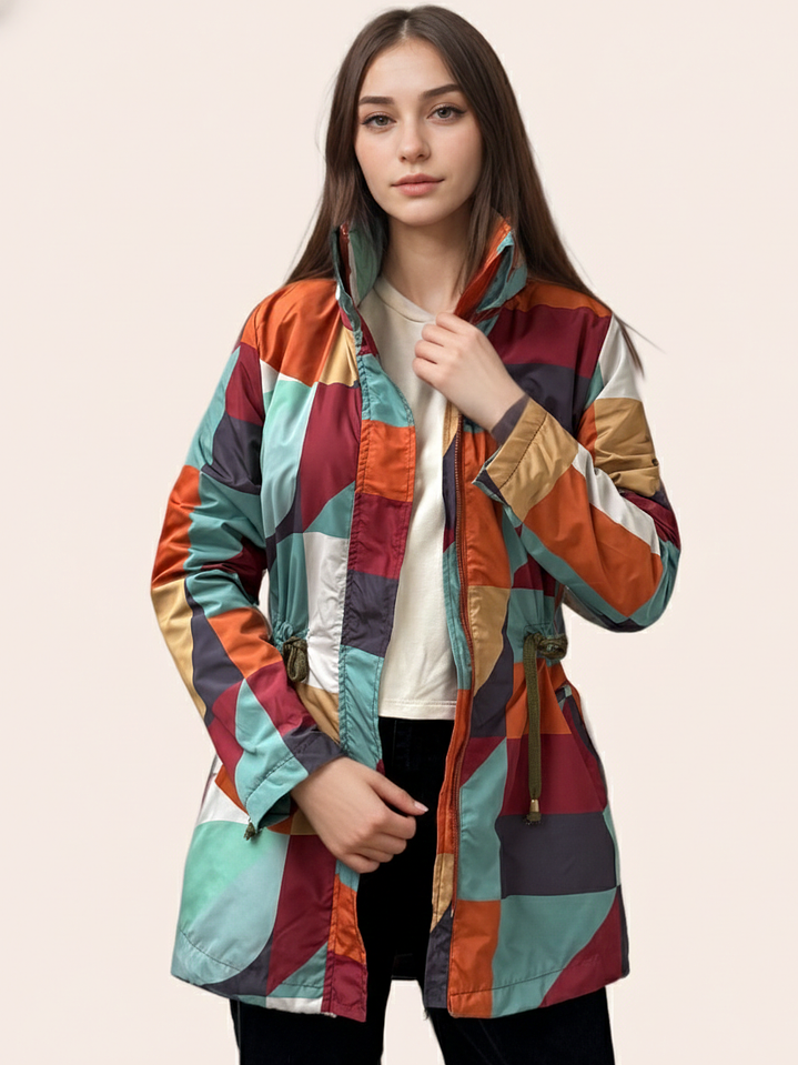 Tempestad Estampada Mate Tonos Tierra 1