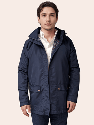 Parka Hombre Azul Clásica