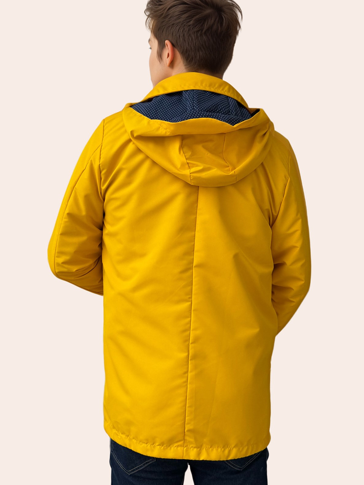 Parka Hombre Amarilla Clásica 3