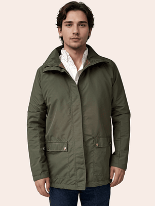 Parka Hombre Verde Clásica