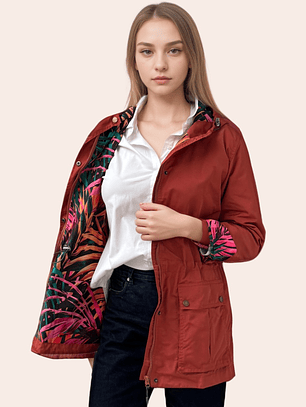 Cazadora Terracota Estampada