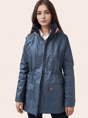 Tempestad Azul Petróleo Estampada