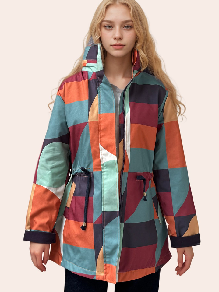 Tempestad Estampada Mate Tonos Tierra 1