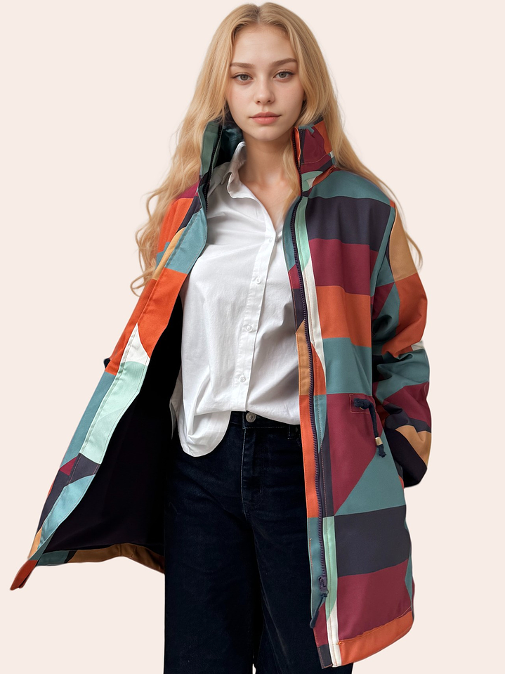 Tempestad Estampada Mate Tonos Tierra 3