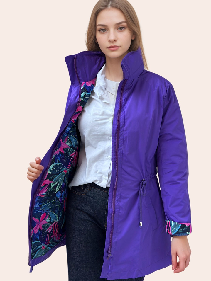 Parka Morado Chillón Estampado 3
