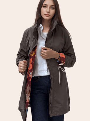 Parka Café Estampada