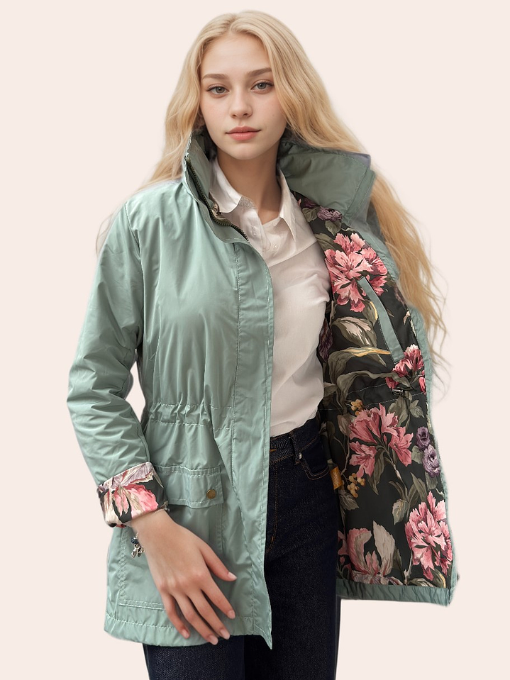 Otoño Verde Menta Estampada 3