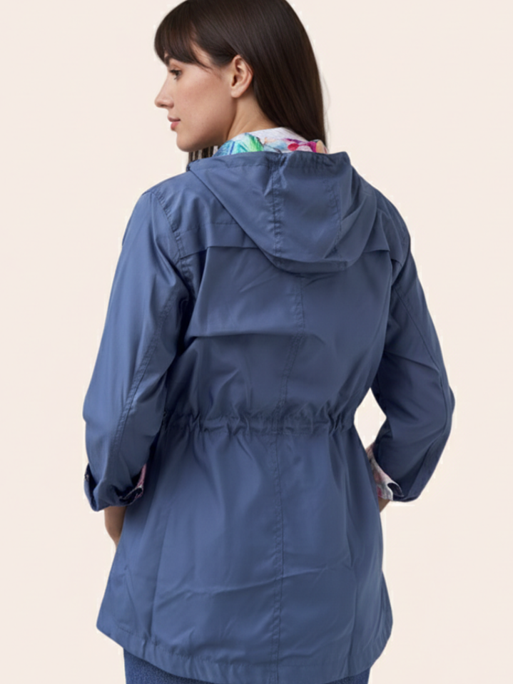 Cazadora Azul Noche Estampada 2