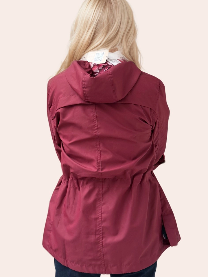 Cazadora Vinotinto Estampada 2