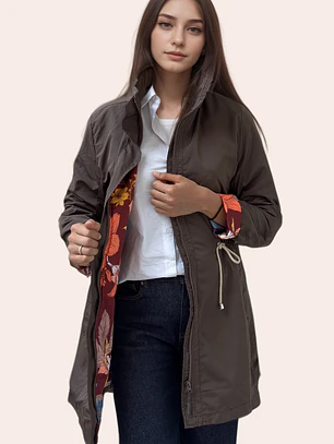 Parka Café Estampada