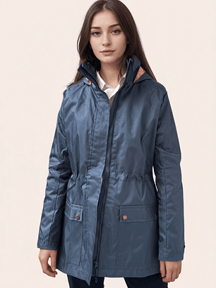 Tempestad Azul Petróleo Estampada