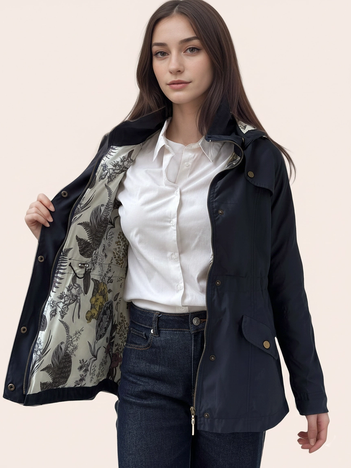 Cola de Pato Azul Noche Estampada 1