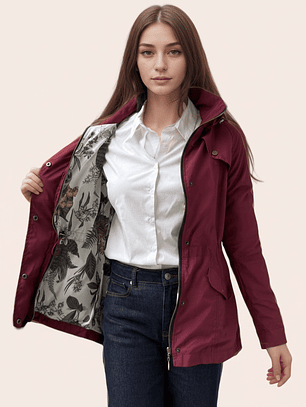 Cola de Pato Vinotinto Estampada