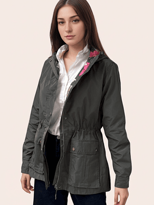 Cazadora Verde Oliva Militar Estampada