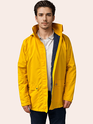 Parka Hombre Amarilla Clásica