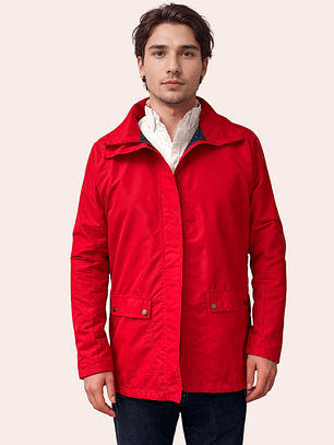 Parka Hombre Roja Clásica