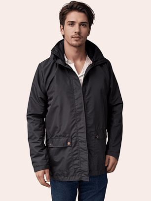 Parka Hombre Negra Clásica