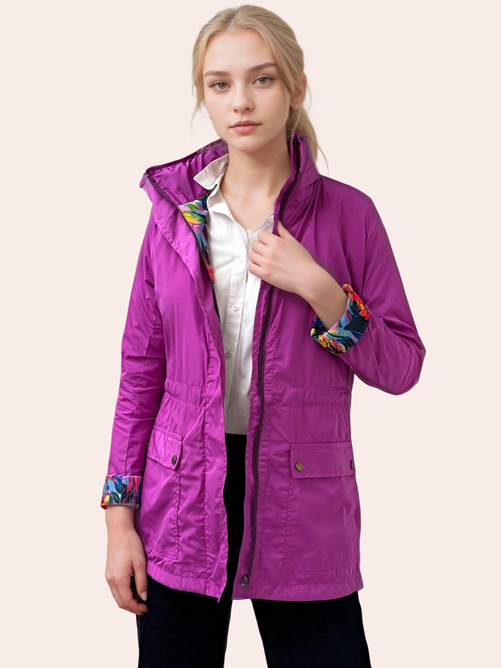 Otoño Violeta Fucsia Estampado 1