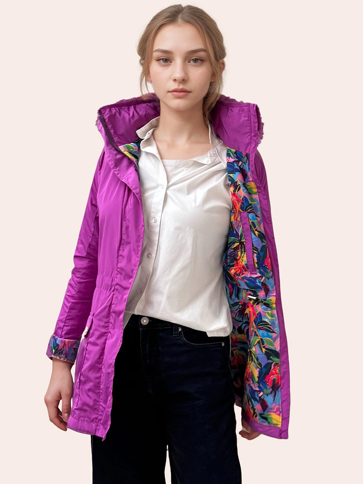 Otoño Violeta Fucsia Estampado 2