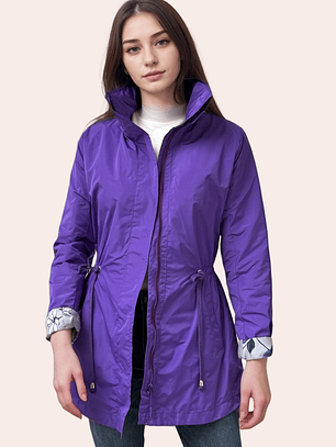 Parka Morado Chillón Estampado