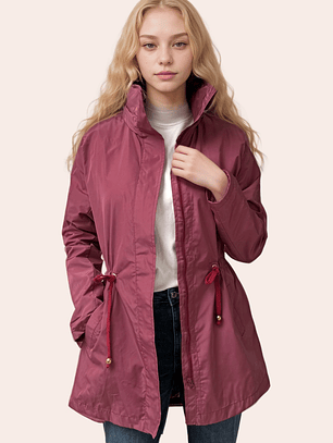 Parka Rosado Intenso Estampado