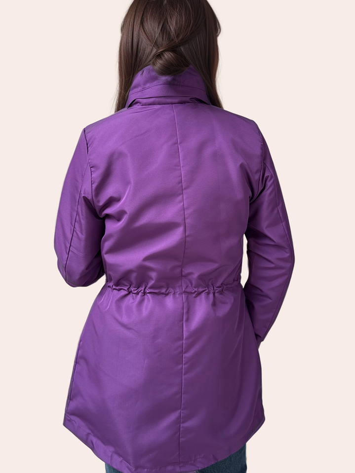 Parka Morado Estampado 4