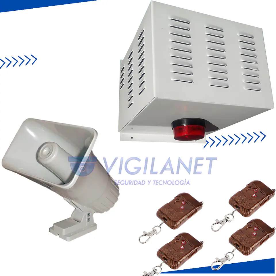 Alarma comunitaria 30W 1 Tono  con 4 Controles 1