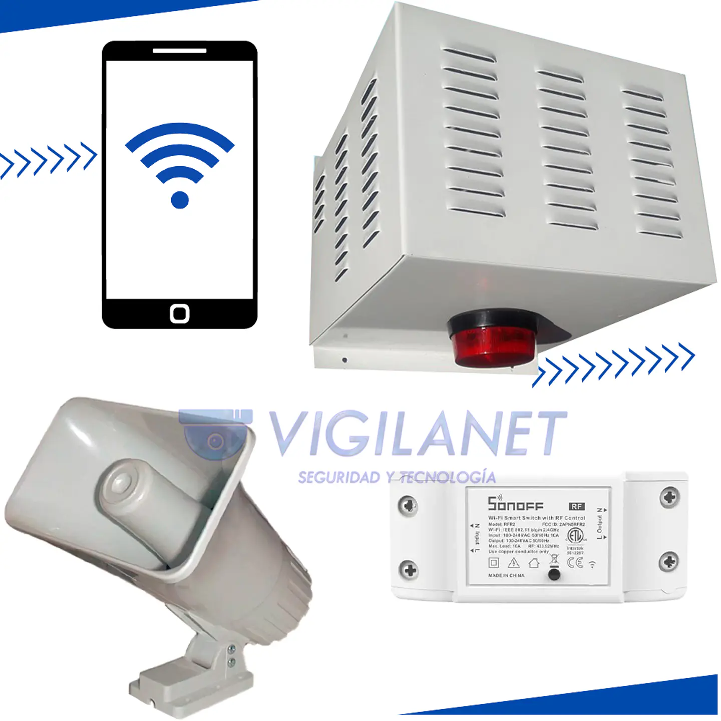 Alarma comunitaria WIFI 30W 1