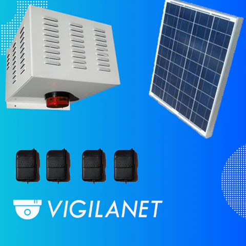 Alarma solar 30W 4 controles