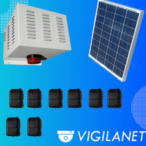 Alarma solar 30W 8 controles