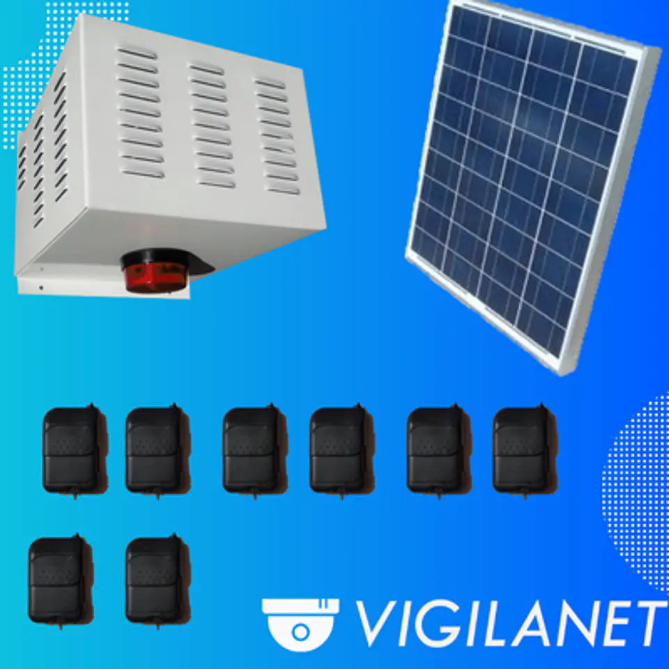 Alarma solar 30W 8 controles 1