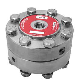 Sellos diafragma Bridados serie D70, Full Inox 316SS, ½”NPT HI, C/proceso ½”NPT HI P 30 a 2500psi