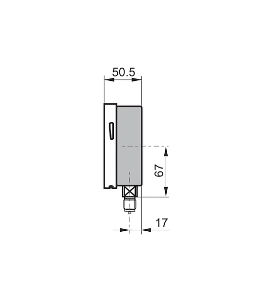 MANOMETRO BAUMER FULL INOXIDABLE ESFERA 100MM RANGO 0 A 25BAR CONEX. INFERIOR 1/2NPT