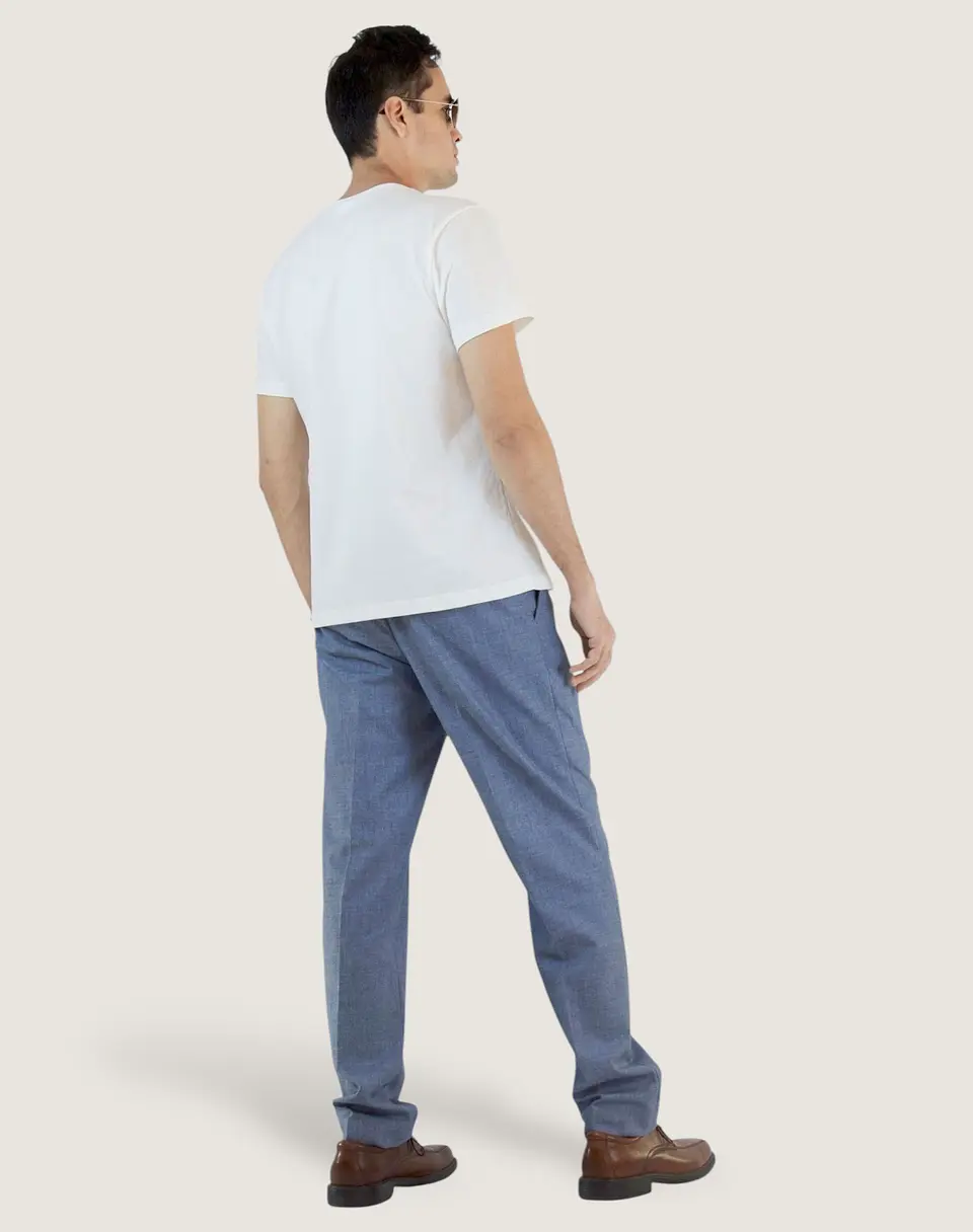 Camiseta Algodón Hombre Marfil 2