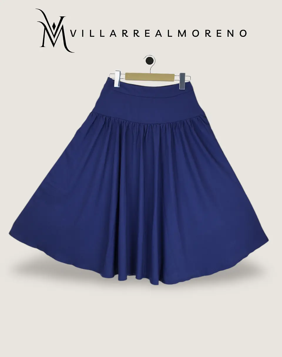 Falda Rotonda Azul 3