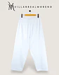 Pantalón Pijama Mujer Algodón Blanco - Miniatura 3
