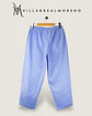 Pantalón Pijama Mujer Algodón Celeste - Miniatura 5
