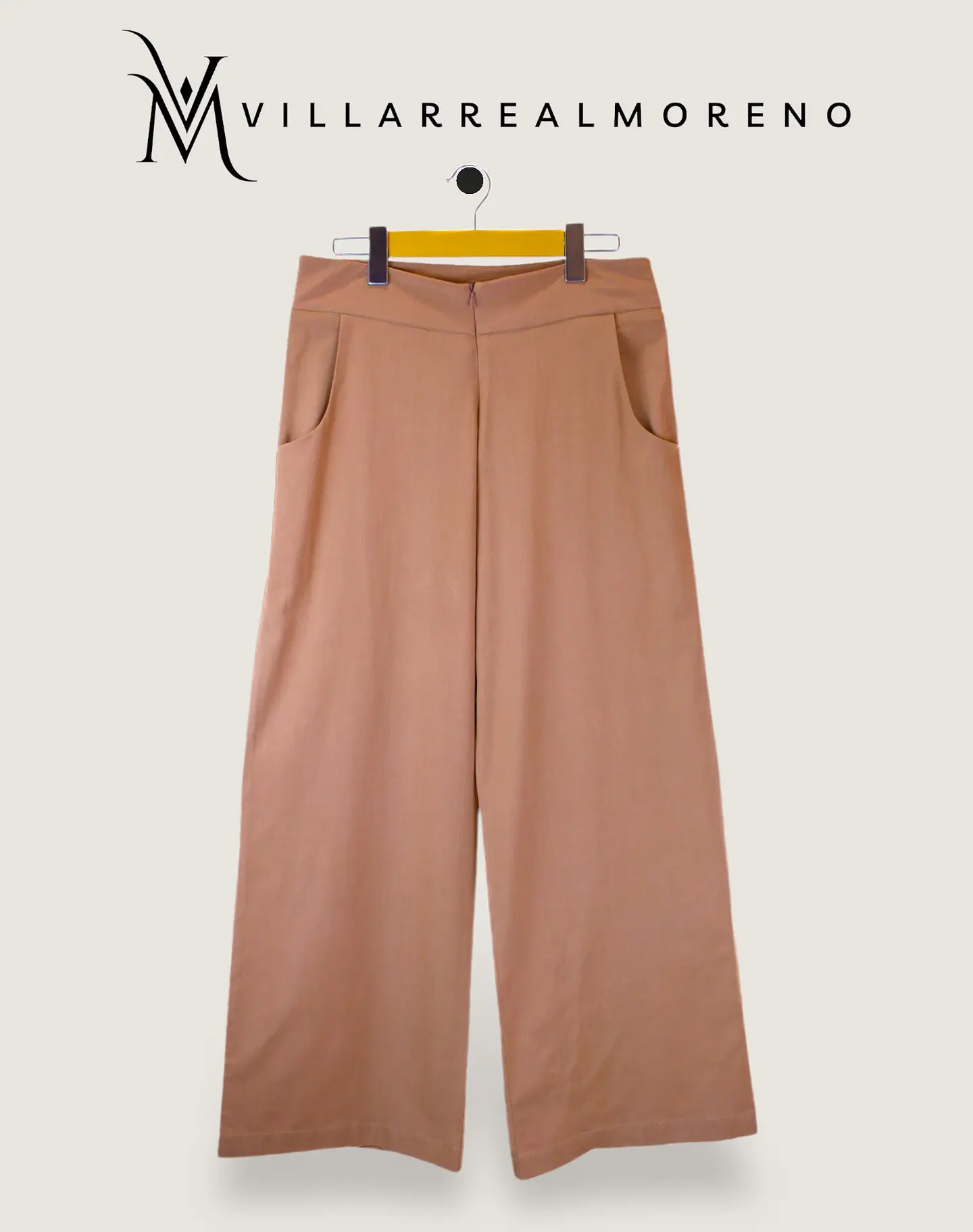 Pantalón Viscosa Bota Ancha Cafe 3