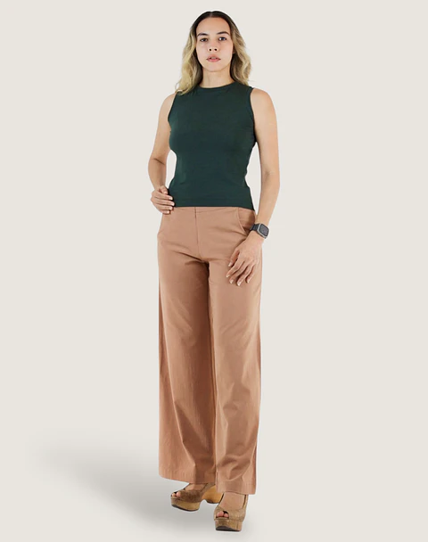 Blusa Algodón Flexible Verde Militar