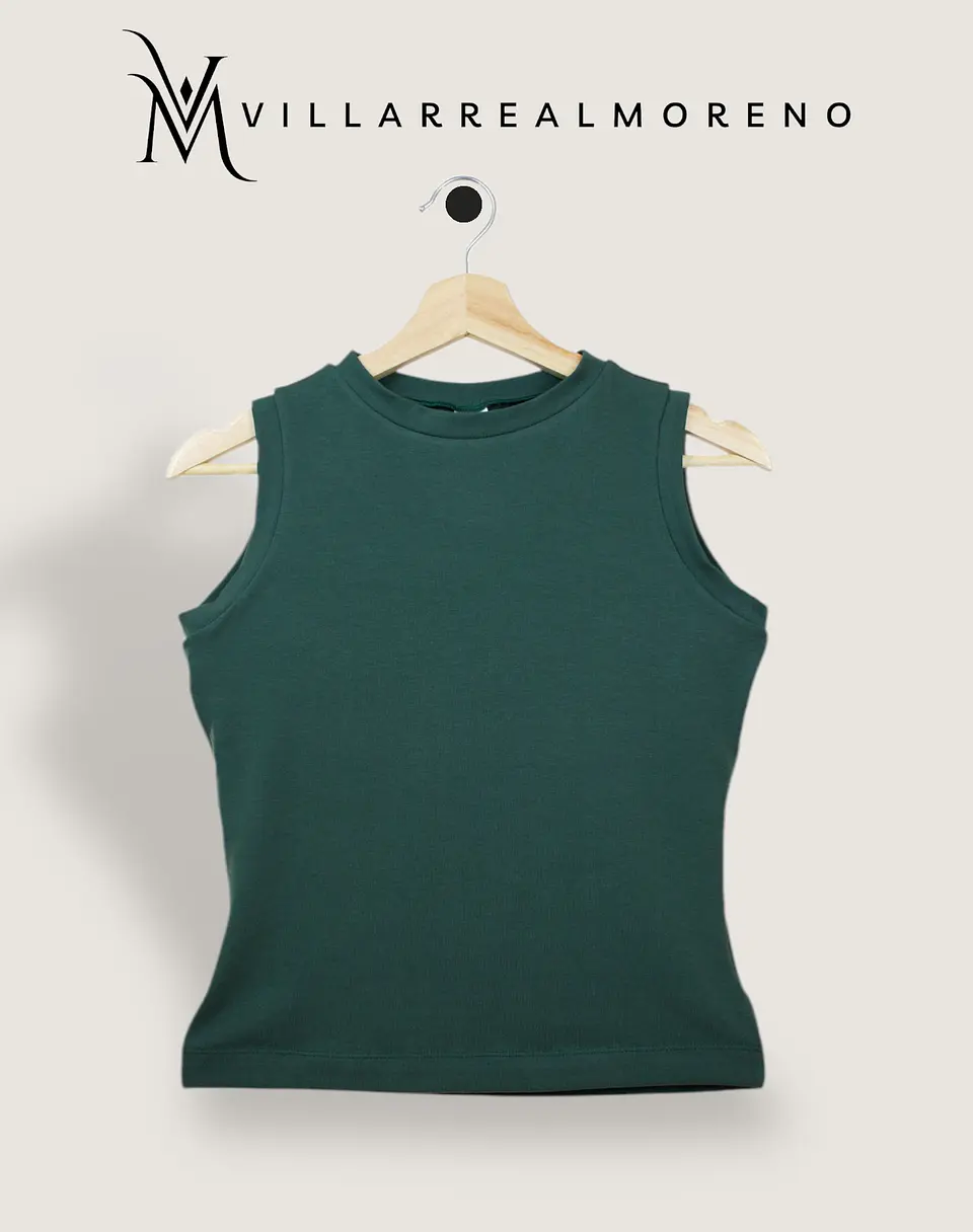 Blusa Algodón Flexible Verde Militar 3