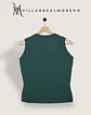 Blusa Algodón Flexible Verde Militar - Miniatura 4