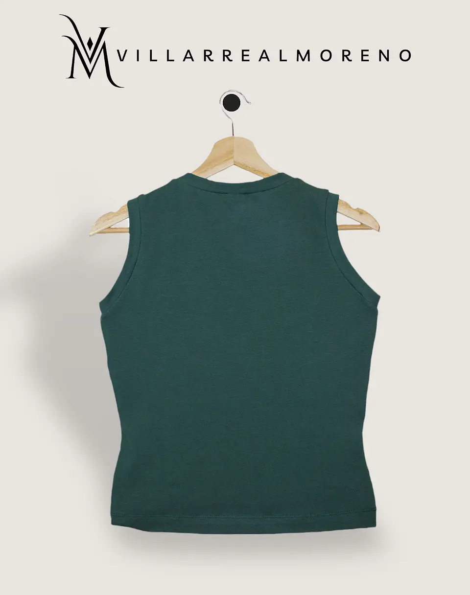 Blusa Algodón Flexible Verde Militar 4